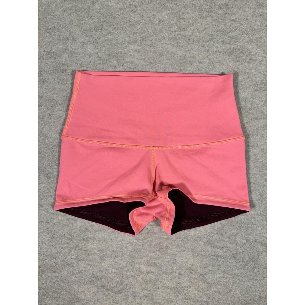Lululemon Shorts Womens XS Pink High Rise Compression 3 In Inseam Yoga Athletic